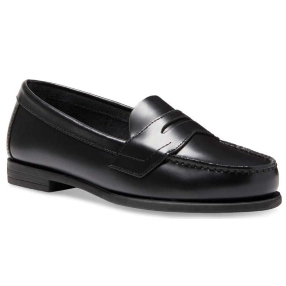 EASTLAND Black Leather Classic Penny Loafers 6.5 Wide